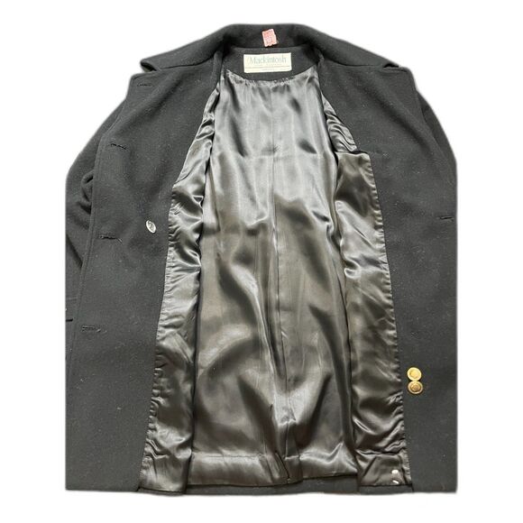 Mackintosh Womens 100% Wool Double Breasted Acetate Lined Pea Coat USA XXL EUC - Picture 8 of 8